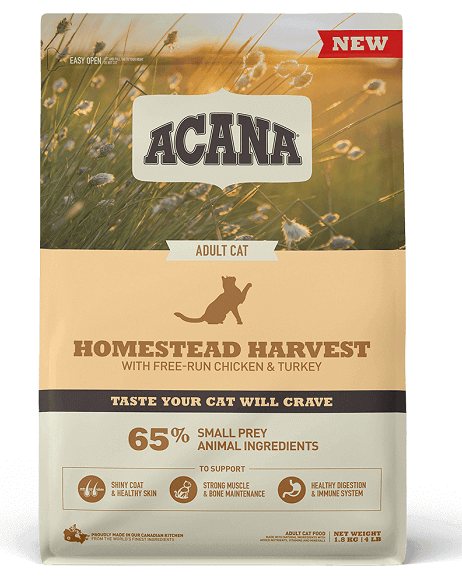 Acana Cat Homestead Harvest, з куркою та індичкою