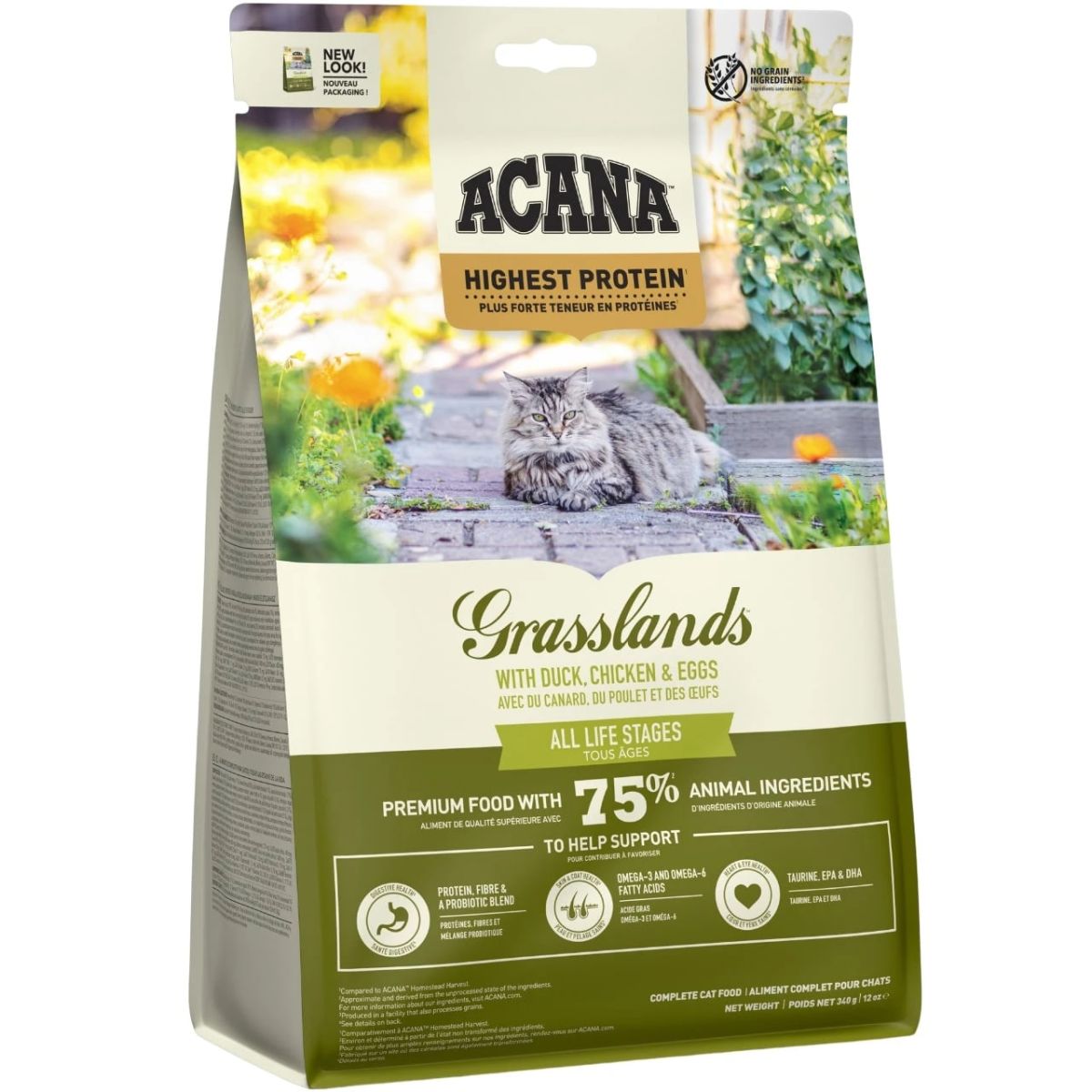 Acana Grasslands Cat, з качкою та куркою