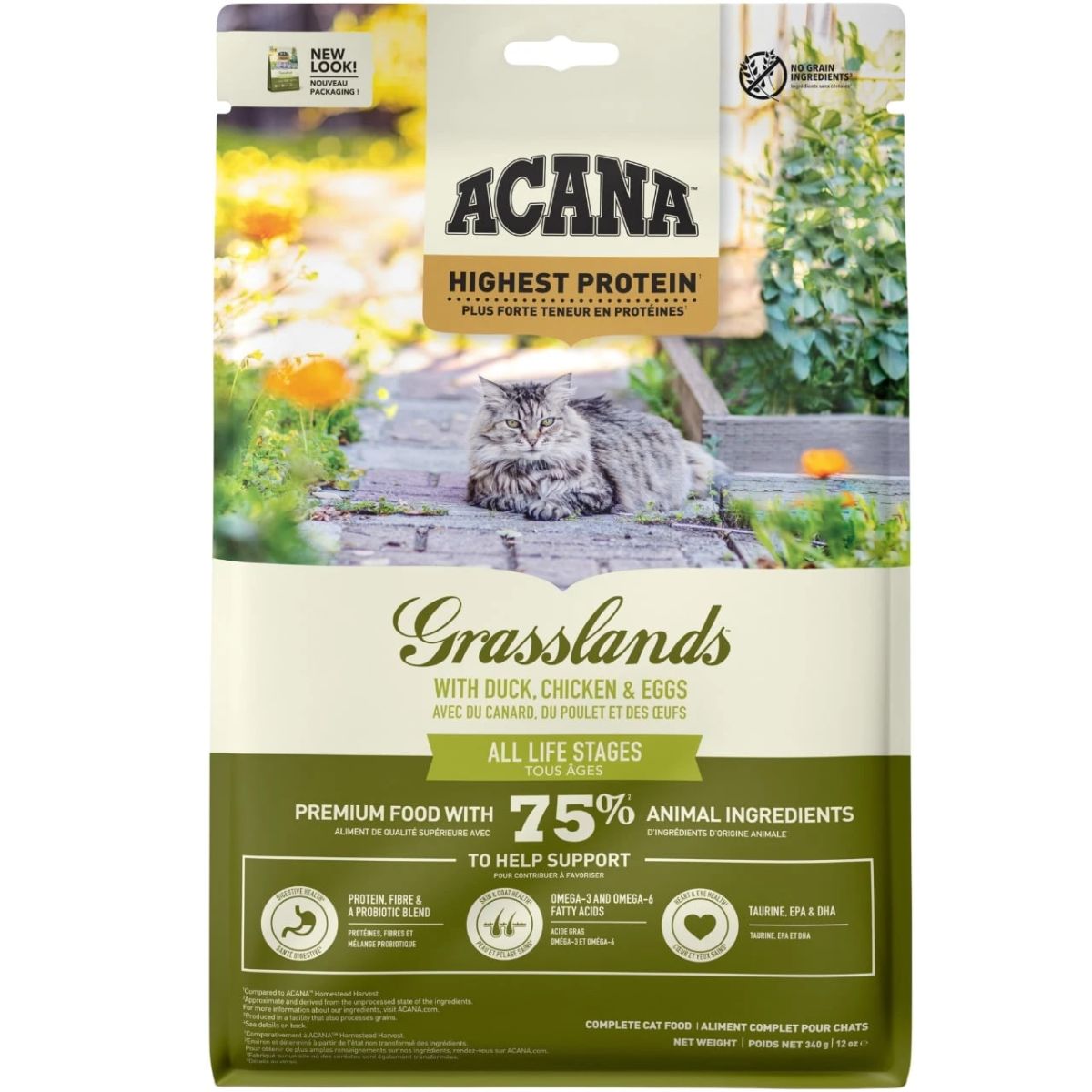 Acana Grasslands Cat, з качкою та куркою