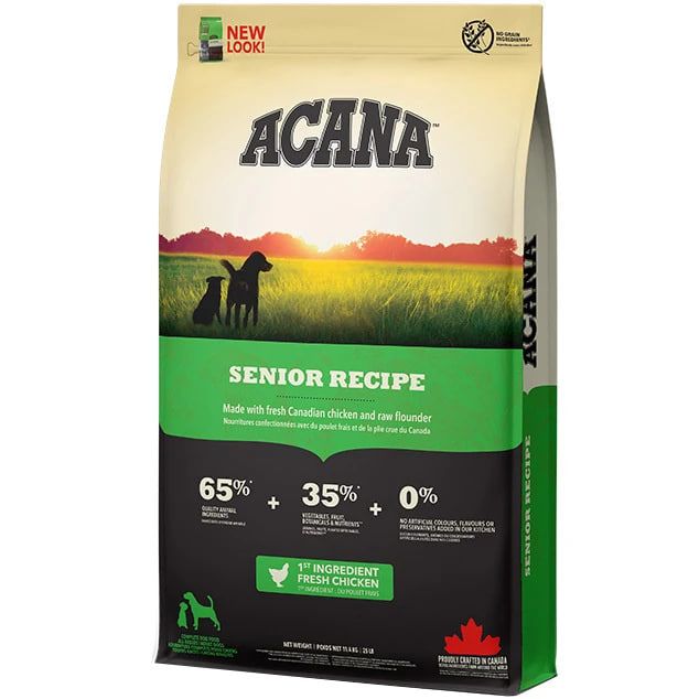 Acana Dog Senior Recipe, з куркою та індичкою