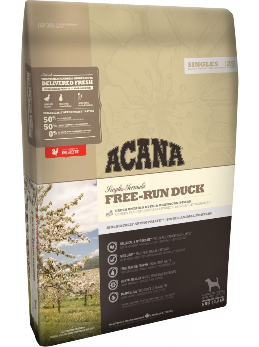 Acana Dog Free-Run Duck, з качкою