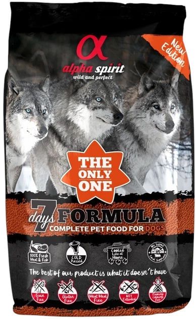 Alpha Spirit The Only One 7 Days Formula, зі свининою, куркою та рибою