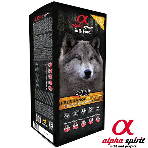 Alpha Spirit Semimoist Free Range Poultry, з м’яса птиці (курка, індичка,качка) та риби