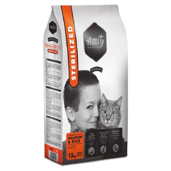 Amity Cat Adult Sterilized Salmon з лососем