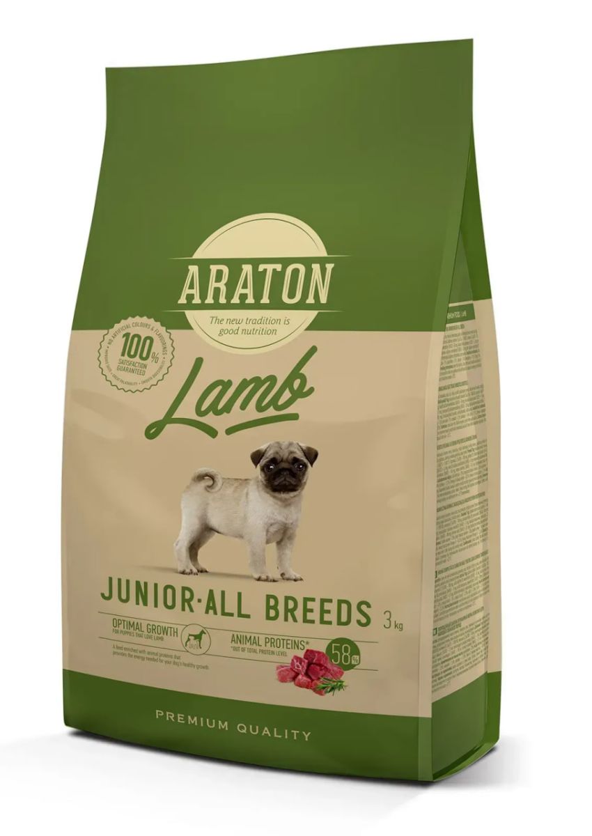 Araton Lamb Junior All Breeds, з ягнятиною і рисом для юніорів