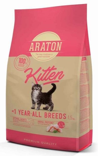 Araton Cat Kitten All Breeds, з куркою