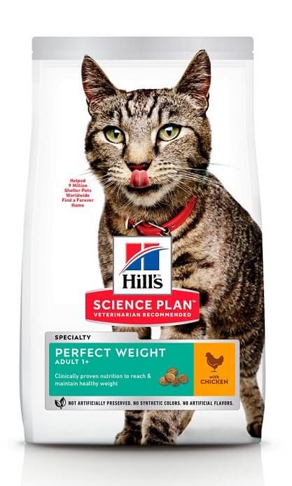 Hills Cat Science Plan Adult Perfect Weight, з куркою