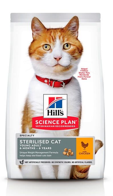 Hills Cat Science Plan Young Adult Sterilised Chicken, з куркою