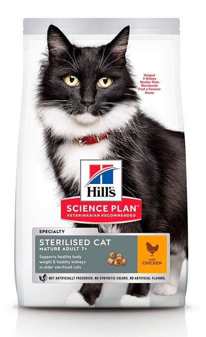 Hills Cat Science Plan Mature Sterilised, з куркою