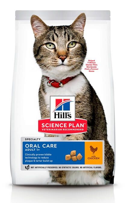 Hills Cat Adult Science Plan Oral Care, з куркою