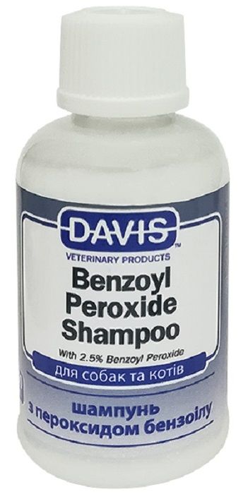 Davis Benzoyl Peroxide Shampoo Шампунь для собак і котів з демодекозом і дерматитами