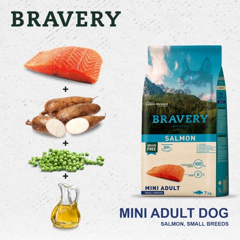 Bravery Dog Salmon Mini Adult, з лососем