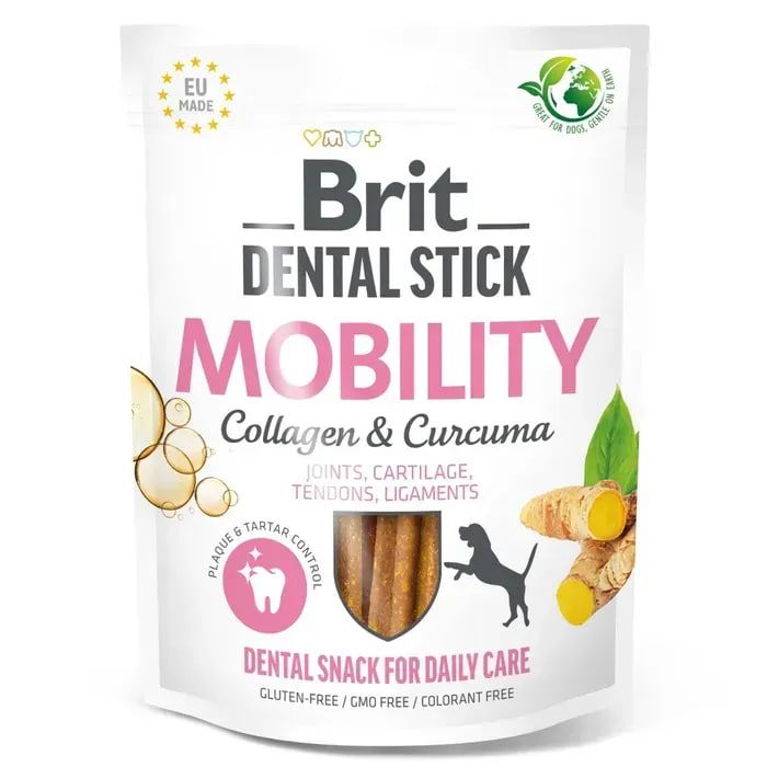 Brit Dental Stick Mobility з колагеном і куркумою для мобільності суглобів