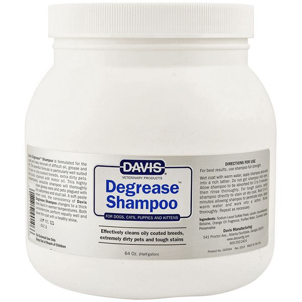 Davis Degrease Shampoo знежирювальний шампунь для собак і котів