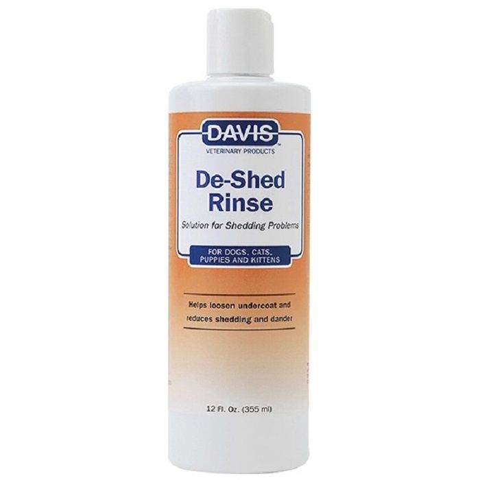 Davis De-Shed Rinse Ополіскувач для полегшення линяння у собак та котів, концентрат
