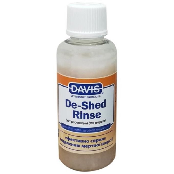 Davis De-Shed Rinse Ополіскувач для полегшення линяння у собак та котів, концентрат