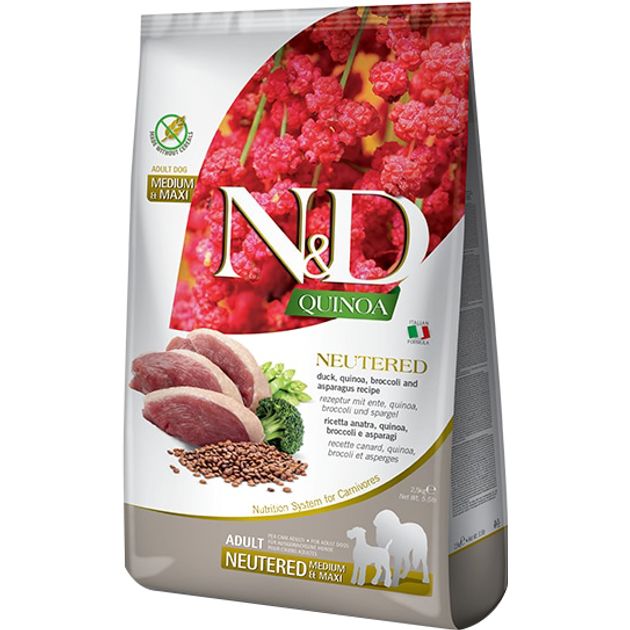 Farmina N&D (Quinoa) Neutered Adult Medium & Maxi, з качкою
