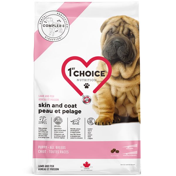 1st Choice Dog Puppy Lamb & Fish, з ягням та рибою