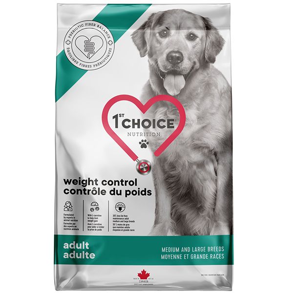 1st Choice Dog Adult Weight Control Medium Large Chicken, з куркою