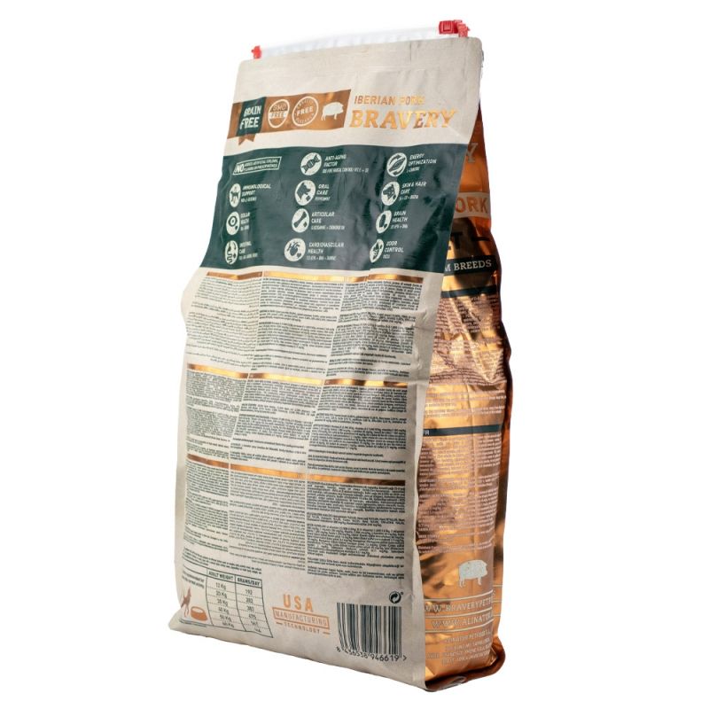 Bravery Dog Iberian Pork Large/Medium Adult, з іберійською свининою