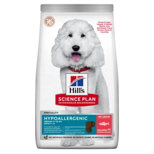 Hill’s Science Plan Adult Hypoallergenic Medium, з лососем