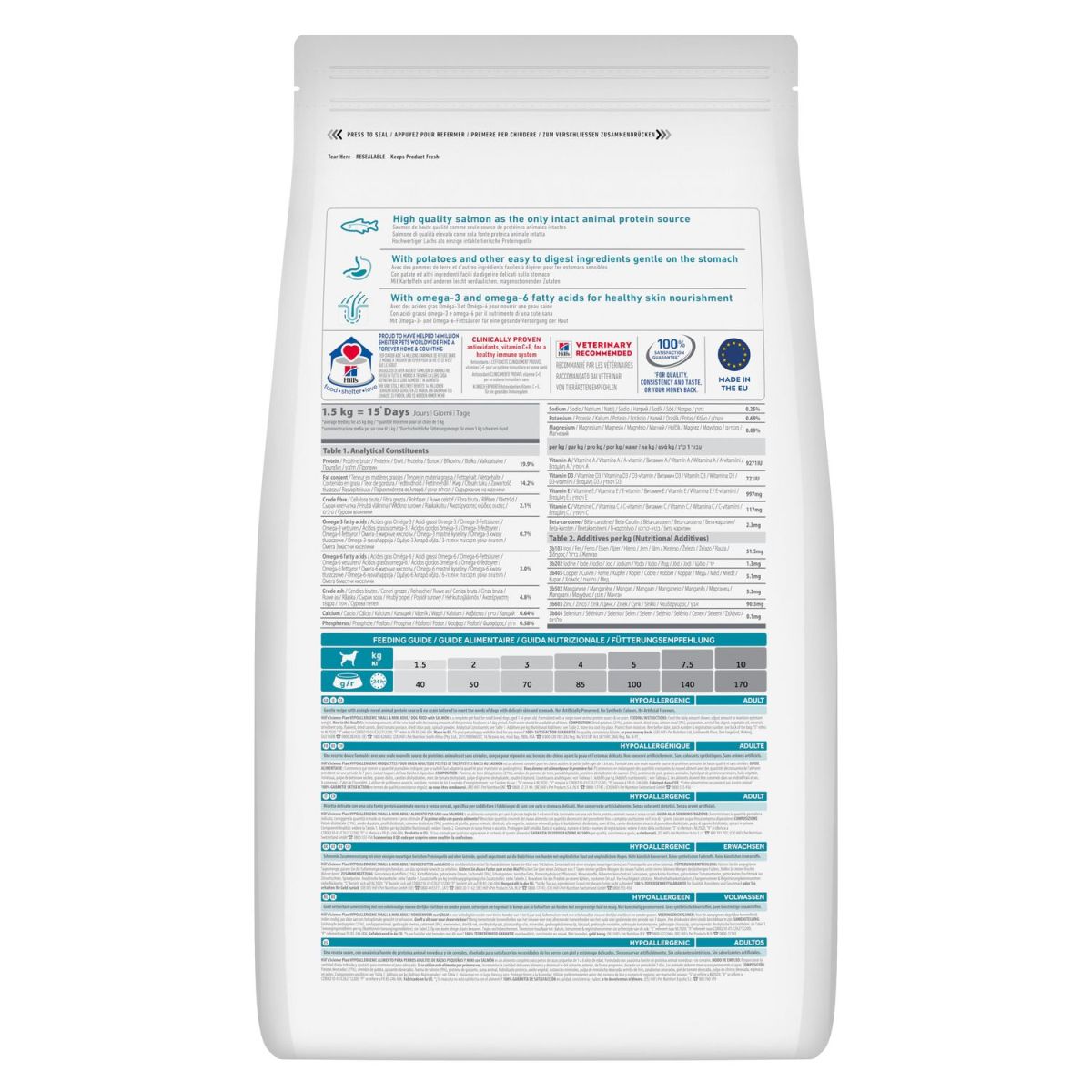 Hill's Science Plan Hypoallergenic Small & Mini Adult, з лососем