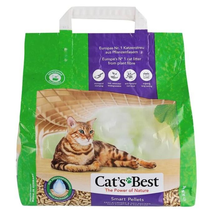 Cat's Best Nature Gold (Smart Pellets) Дерев'яний грудкуючий наповнювач для котячого туалету