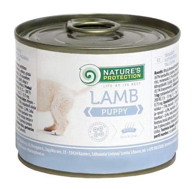 Natures Protection Dog Puppy Lamb, з ягням