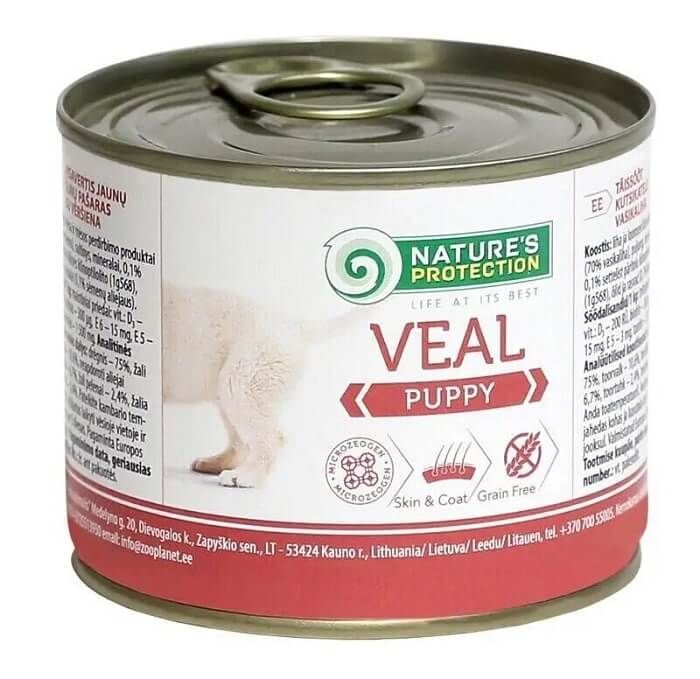 Natures Protection Dog Puppy Veal, з телятиною