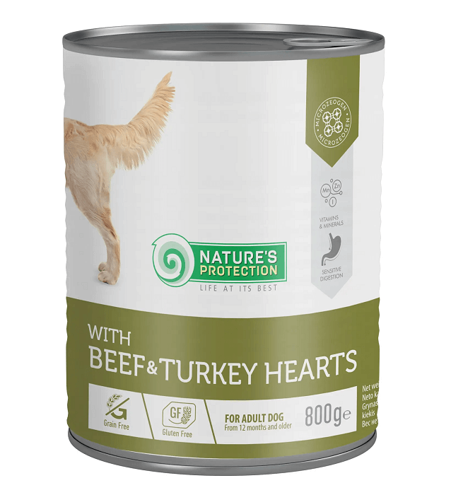 Natures Protection Dog Adult Beef & Turkey Hearts