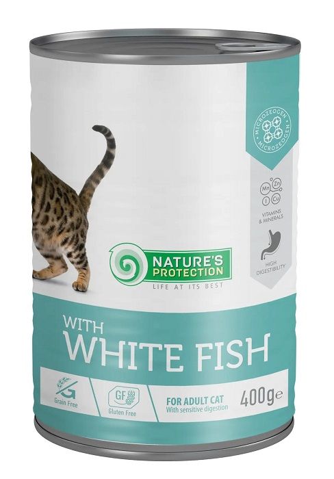Natures Protection Cat Adult White Fish Pate, з білою рибою