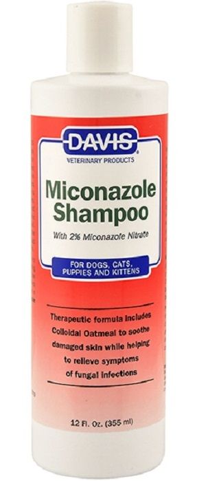 Davis Miconazole Shampoo Шампунь для собак і котів із грибковими захворюваннями шкіри