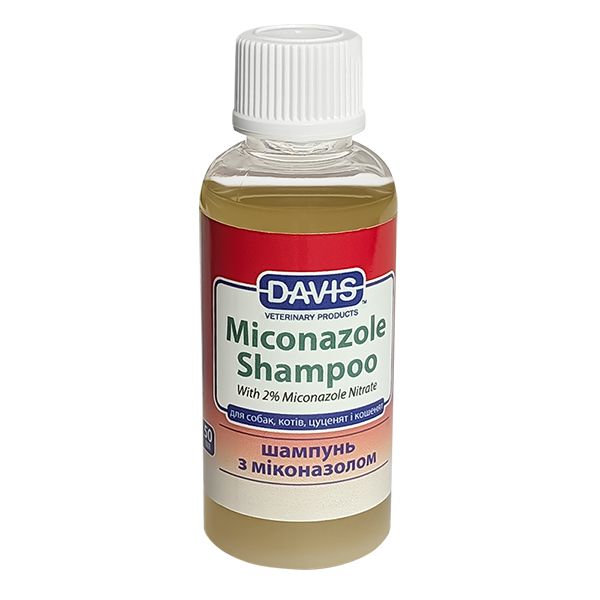 Davis Miconazole Shampoo Шампунь для собак і котів із грибковими захворюваннями шкіри