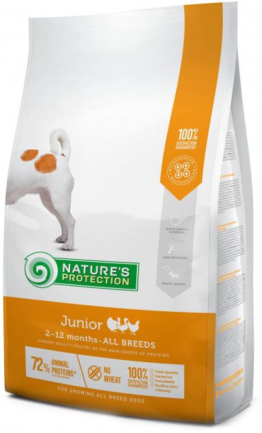Natures Protection Dog Junior All Breeds, з м'ясом птиці
