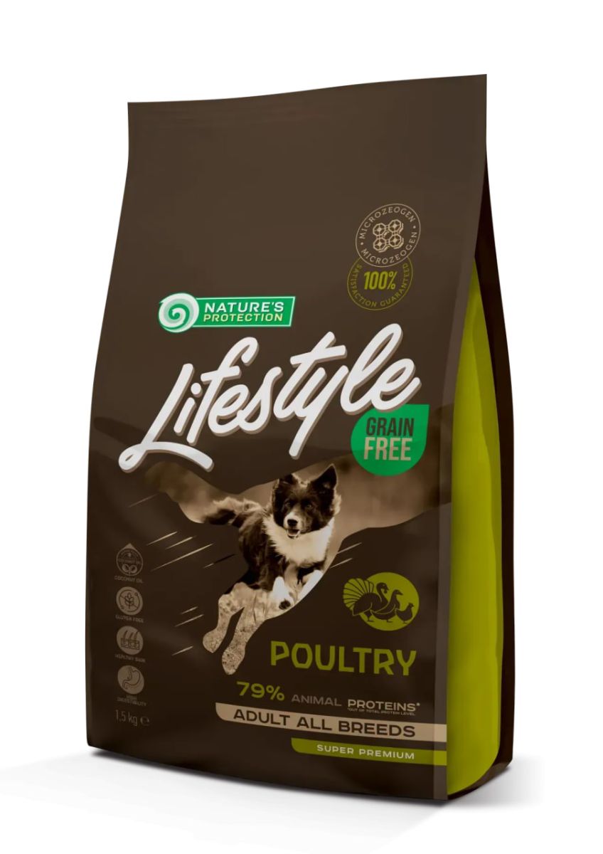 Nature's Protection Lifestyle Grain Free Poultry Adult All Breeds з м'ясом птиці
