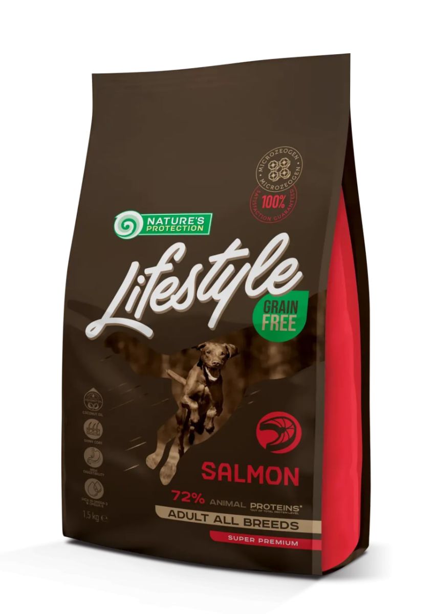 Nature's Protection Lifestyle Grain Free Salmon Adult All Breeds Беззерновий з лососем