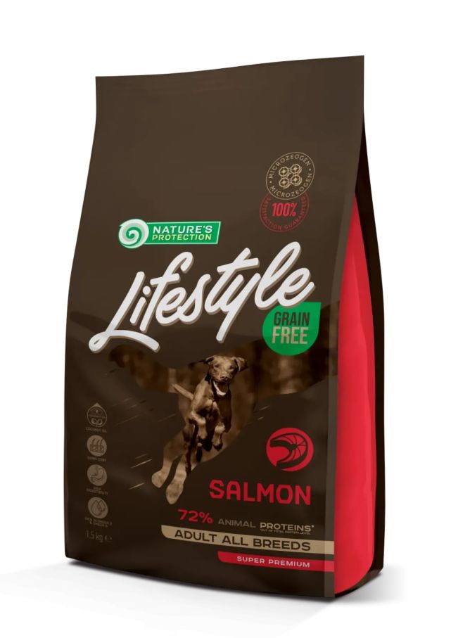 Nature's Protection Lifestyle Grain Free Salmon Adult All Breeds Беззерновий з лососем
