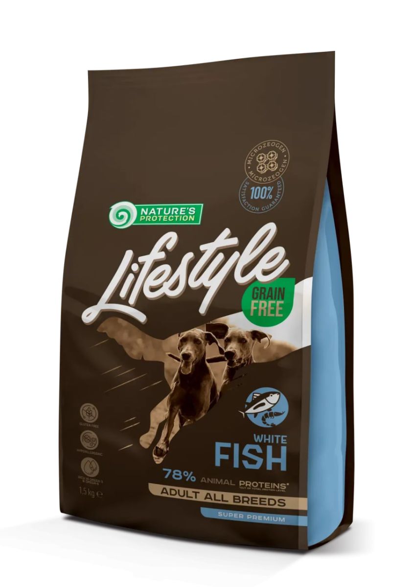 Nature's Protection Lifestyle Grain Free White fish Adult All Breeds Беззерновий з білою рибою