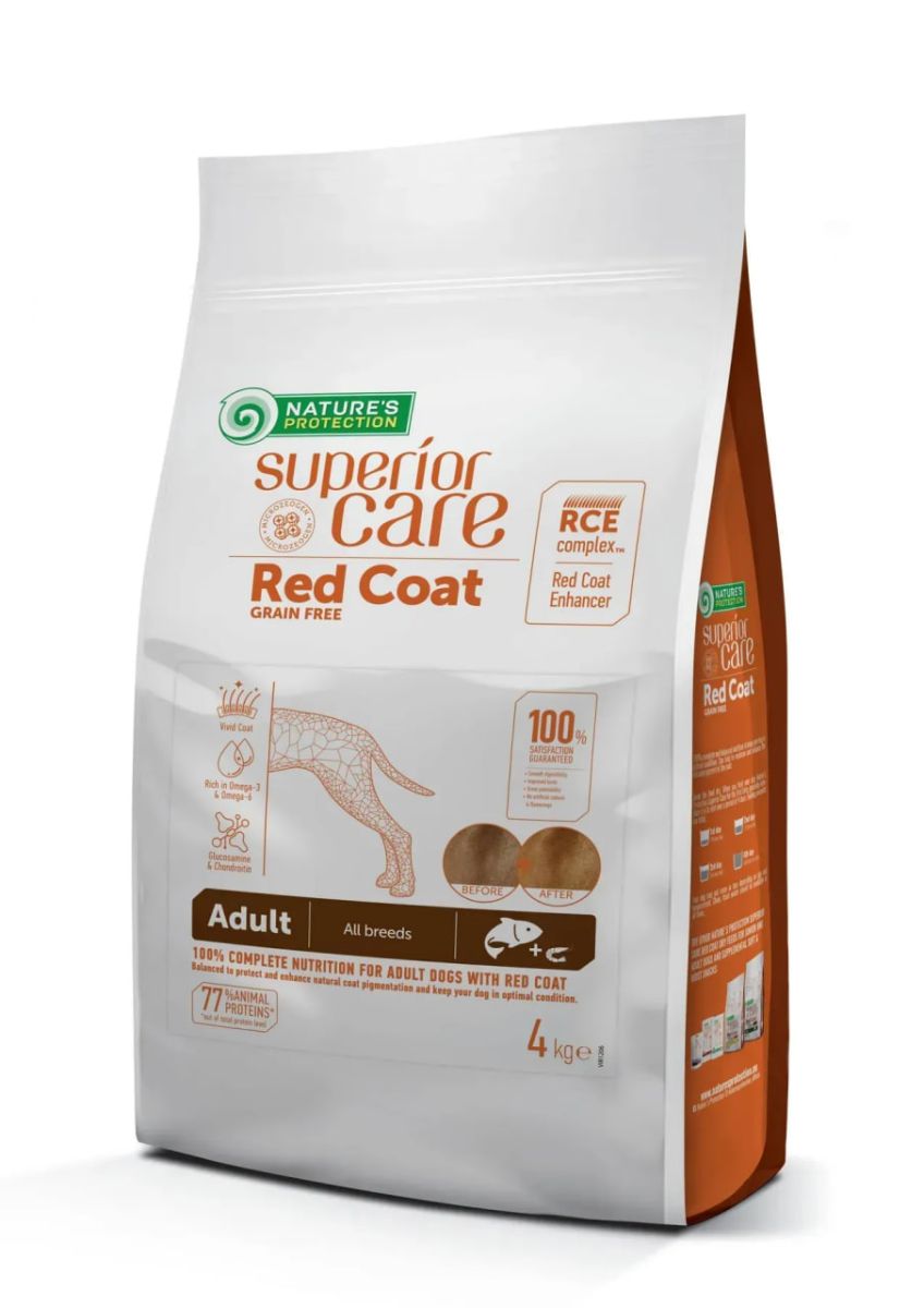 Nature's Protection Superior Care Red Coat Grain Free Salmon Adult All Breeds беззерновий для порід з рудим забарвленням з лососем