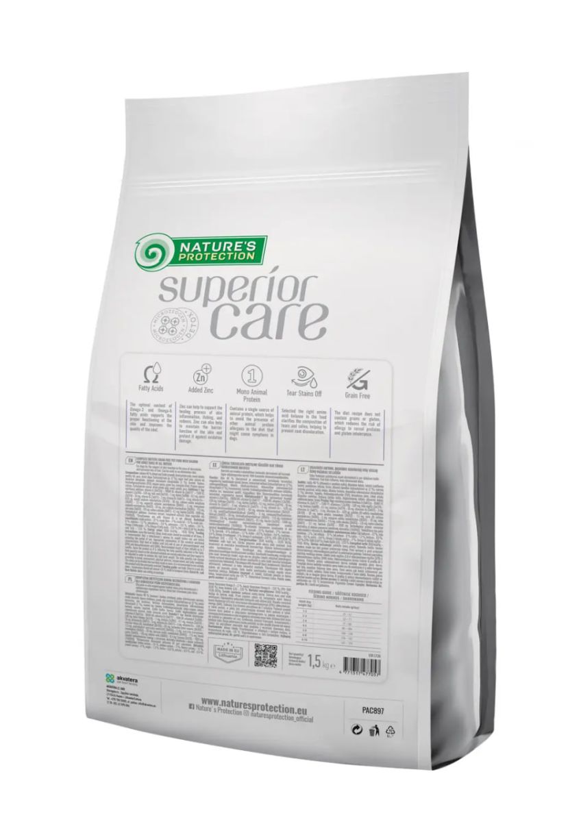 Nature's Protection Superior Care Veterinary Diet Dermatosis Salmon Adult All Breed Dogs, з лососем