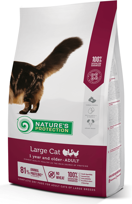 Natures Protection Cat Adult Large breed, з м`ясом птиці