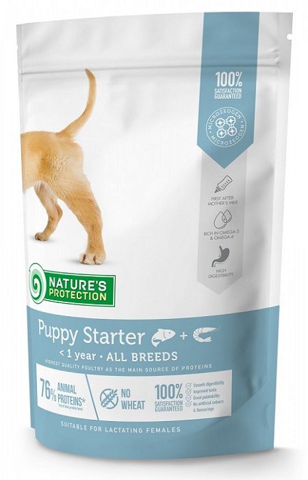 Natures Protection Dog Puppy Starter All breeds, з лососем