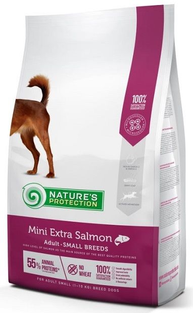 Natures Protection Dog Adult Mini Small Breeds Extra Salmon, з лососем