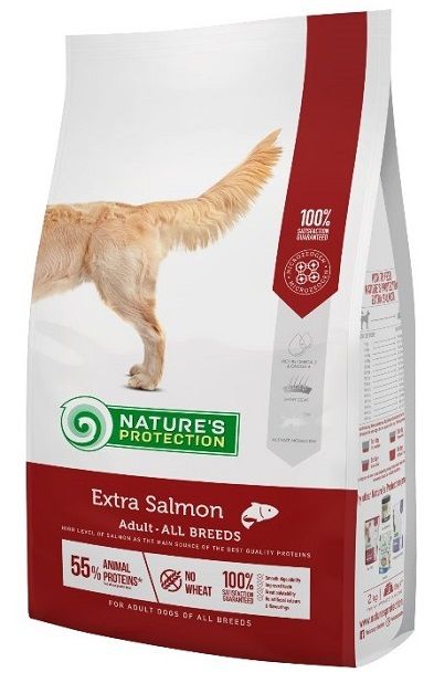 Natures Protection Dog Adult All Breeds Extra Salmon, з лососем