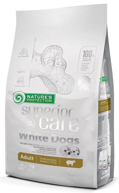 Natures Protection Dog Adult Superior Care White Dogs Small Mini Breeds, з ягням