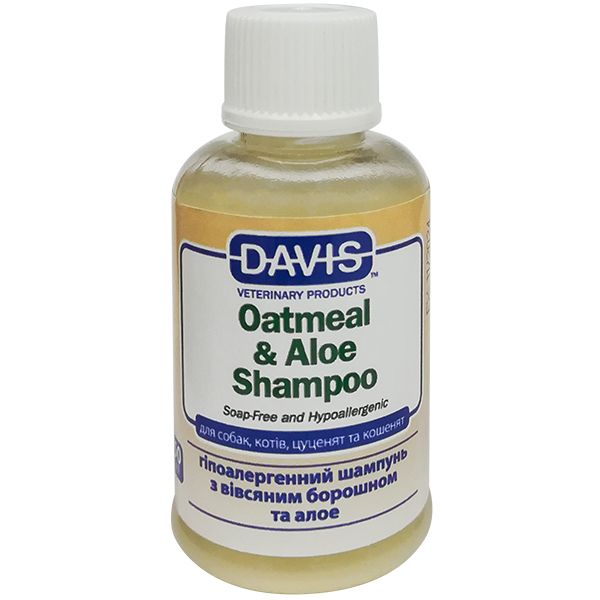 Davis Oatmeal & Aloe Shampoo Гіпоалергенний шампунь з вівсяним борошном і алоє для собак і котів, концентрат