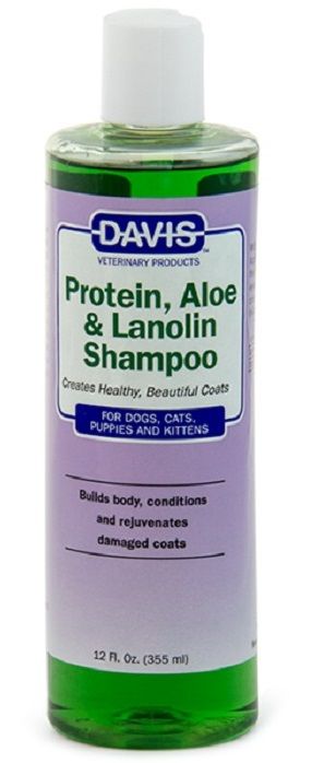 Davis Protein & Aloe & Lanolin Shampoo Шампунь для собак і котів з протеїном, алоє та ланоліном, концентрат