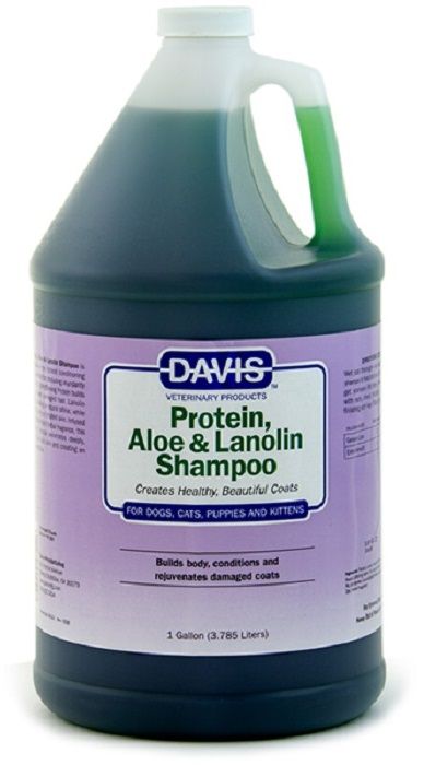 Davis Protein & Aloe & Lanolin Shampoo Шампунь для собак і котів з протеїном, алоє та ланоліном, концентрат