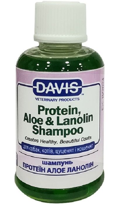 Davis Protein & Aloe & Lanolin Shampoo Шампунь для собак і котів з протеїном, алоє та ланоліном, концентрат