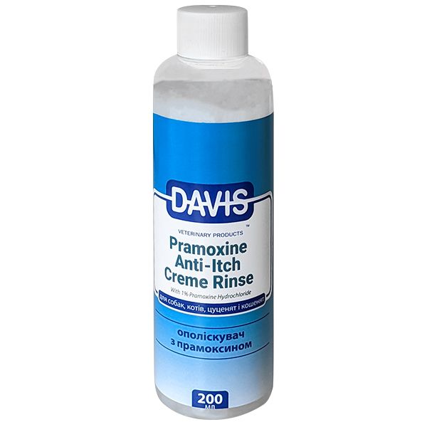 Davis Pramoxine Anti-Itch Creme Rinse Кондиціонер від свербежу з 1% прамоксин гідрохлоридом для собак та котів